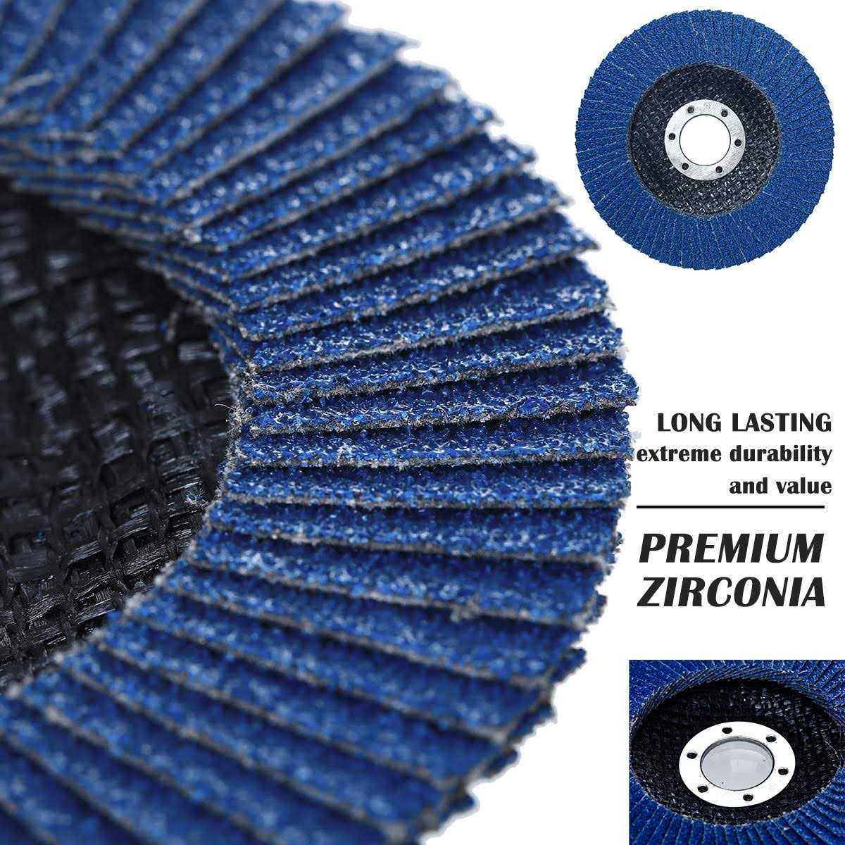 UltraOutlet 28 Pack 4 1/2 Inch Flap Disc Angle Grinder Sanding Disc 40 60 80 120 Grit Flap Sanding Disc - Cheap Fitting