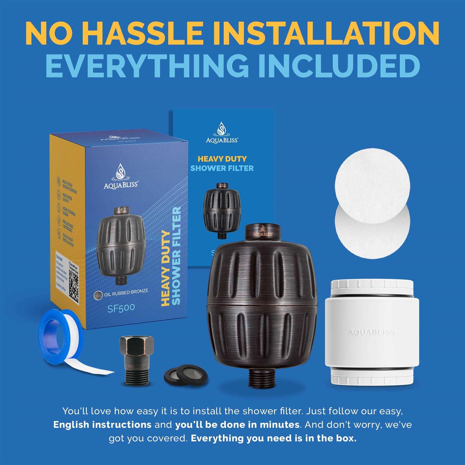 Aquabliss HD Shower Filter Filter - Cheap Fitting