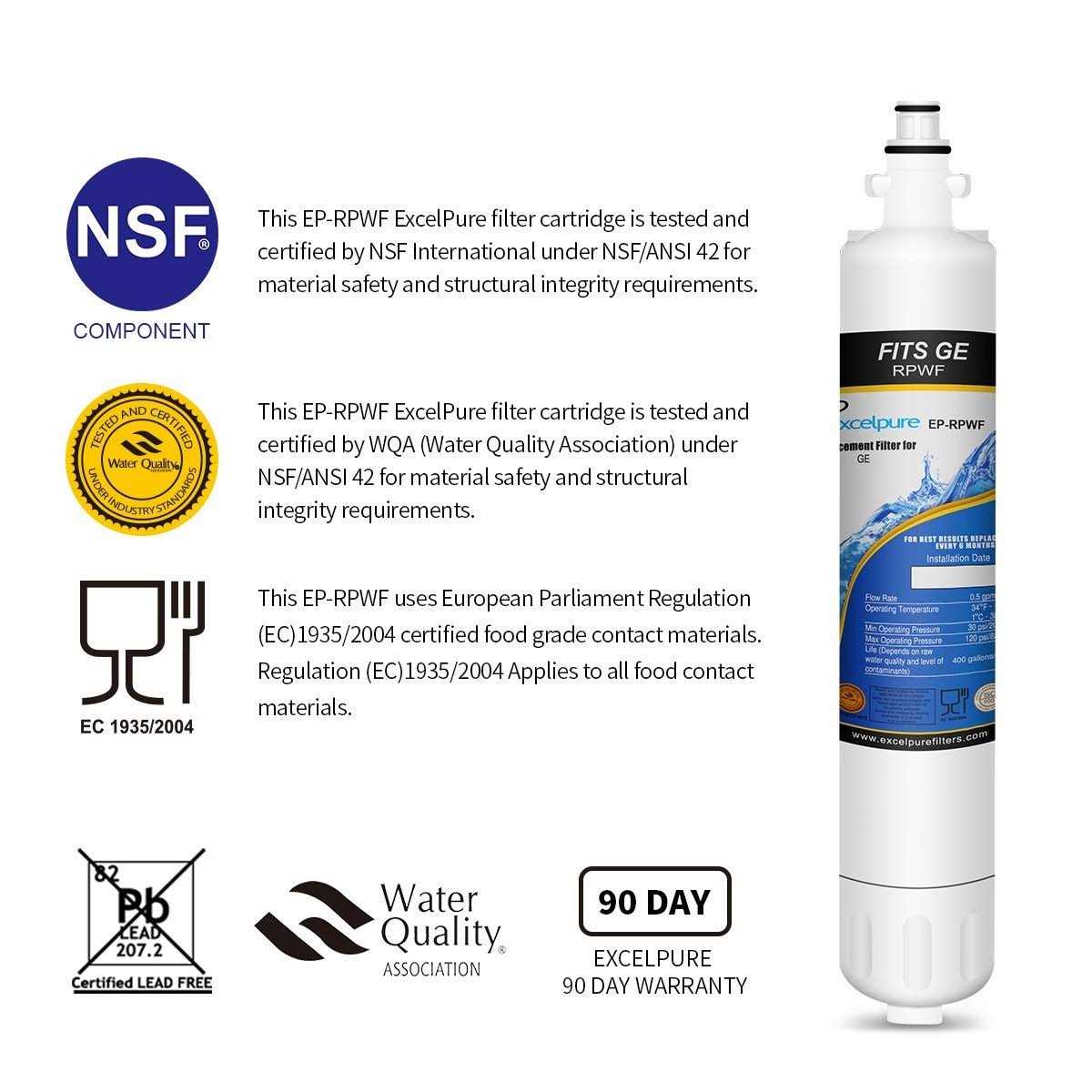 EXCELPURE RPWF Replacement for GE RPWF RWF1063 RWF3600A WSG-4 - Cheap Fitting