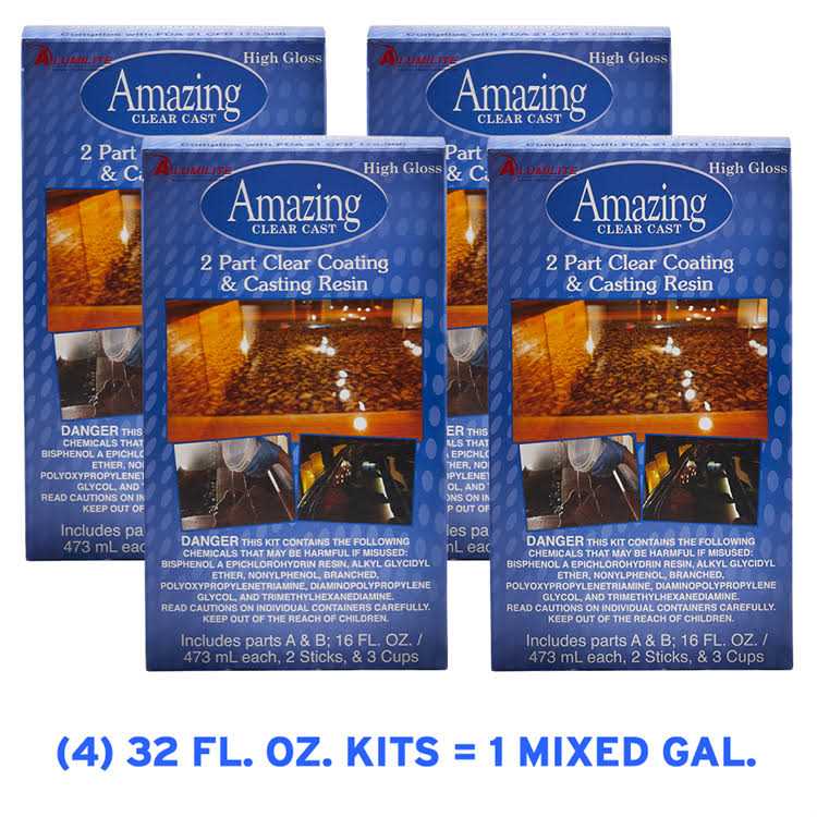 Alumilite Amazing Clear Cast High-Gloss Plastic Finish - Cheap Fitting