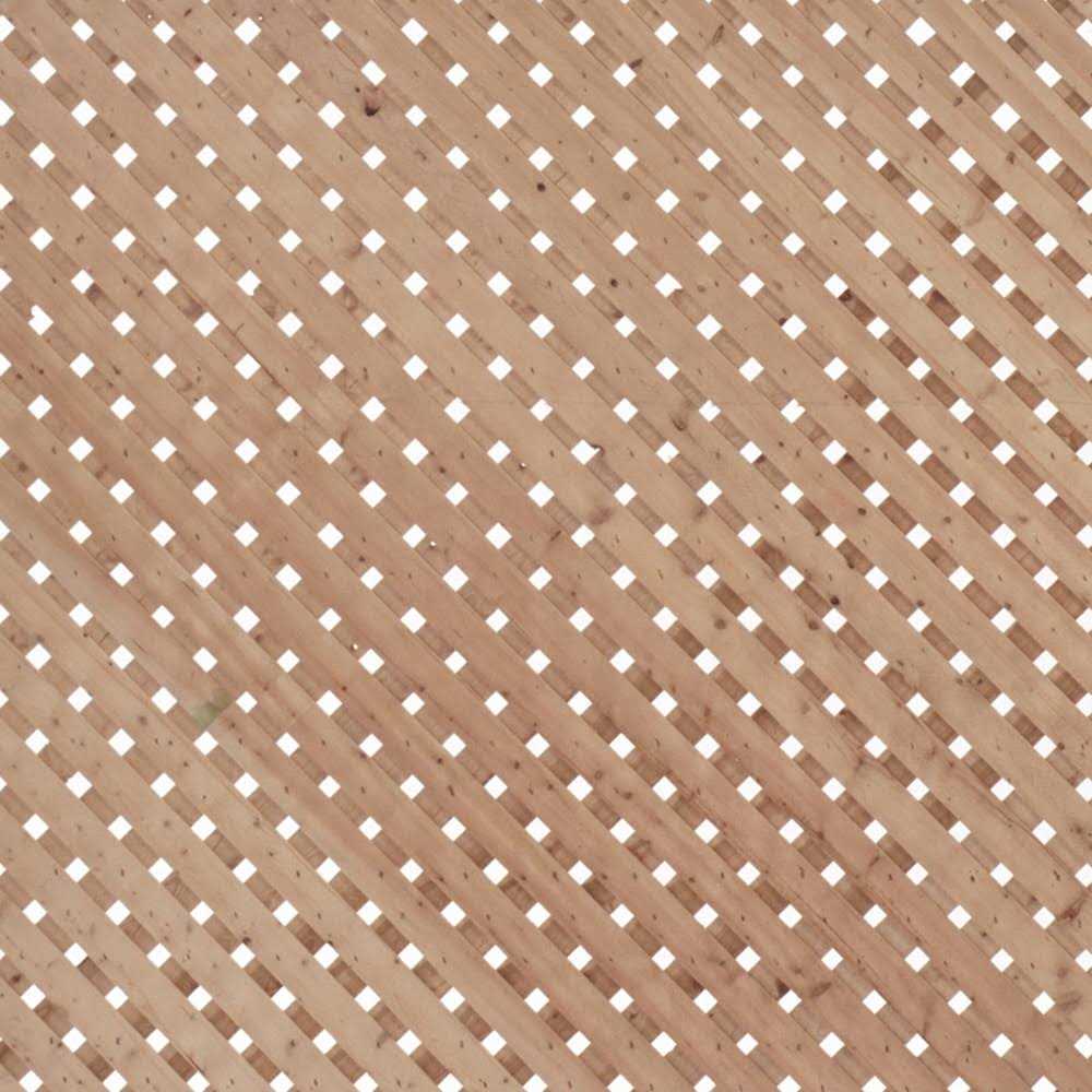 Severe Weather 4 ft. x 8 ft. Pressure Treated Privacy Wood Lattice 159159 - Cheap Fitting