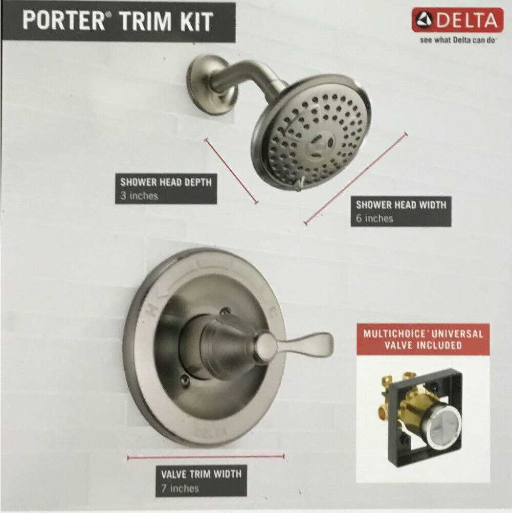 Delta 142984c-bn-a Porter Single-Handle 3-Spray Shower Faucet - Cheap Fitting