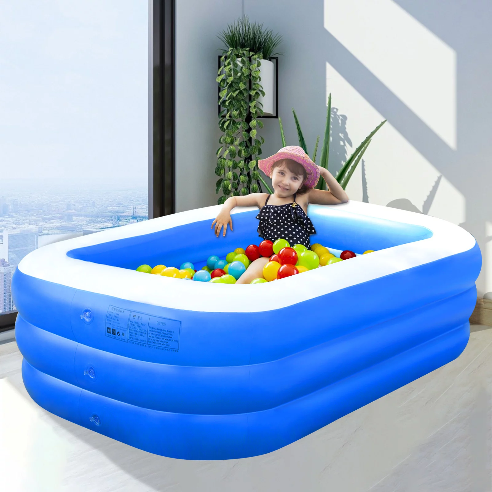 MoonSun Inflatable Pools Kiddie Pool, 71