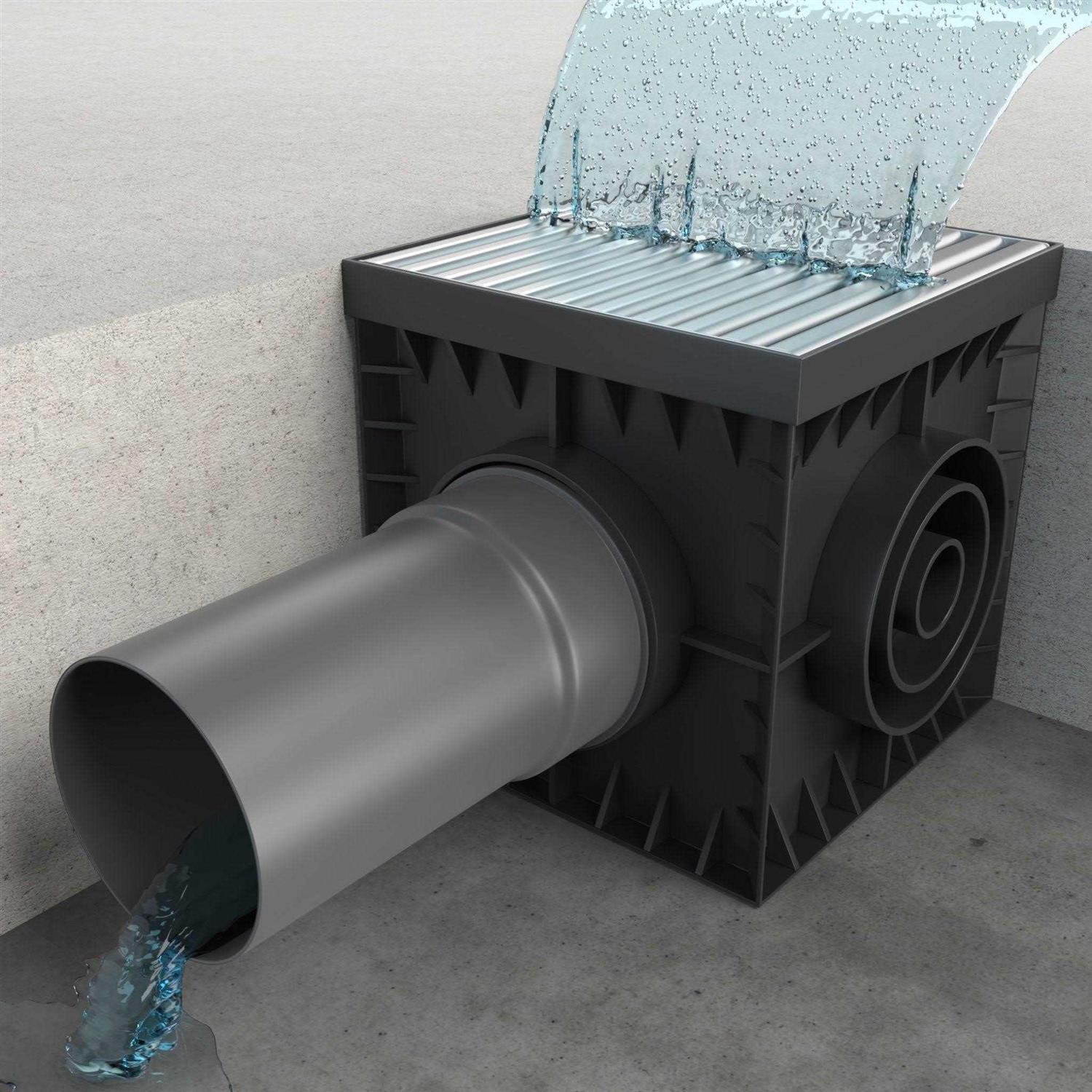 Vodaland 12×12 Catch Basin Stainless Steel ADA/Heel Proof Grating Package with Debris Basket Included! - Cheap Fitting