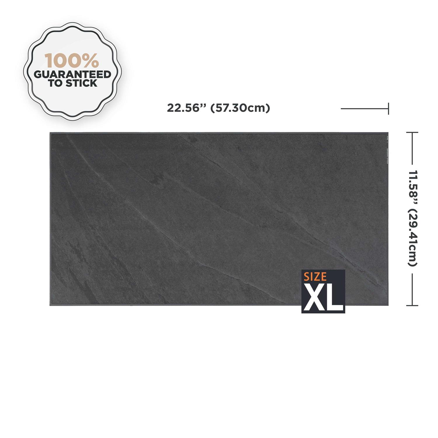 Smart Tiles Blok Slate Black 22.56 in. x 11.58 in. Vinyl Peel and Stick Tile - Cheap Fitting