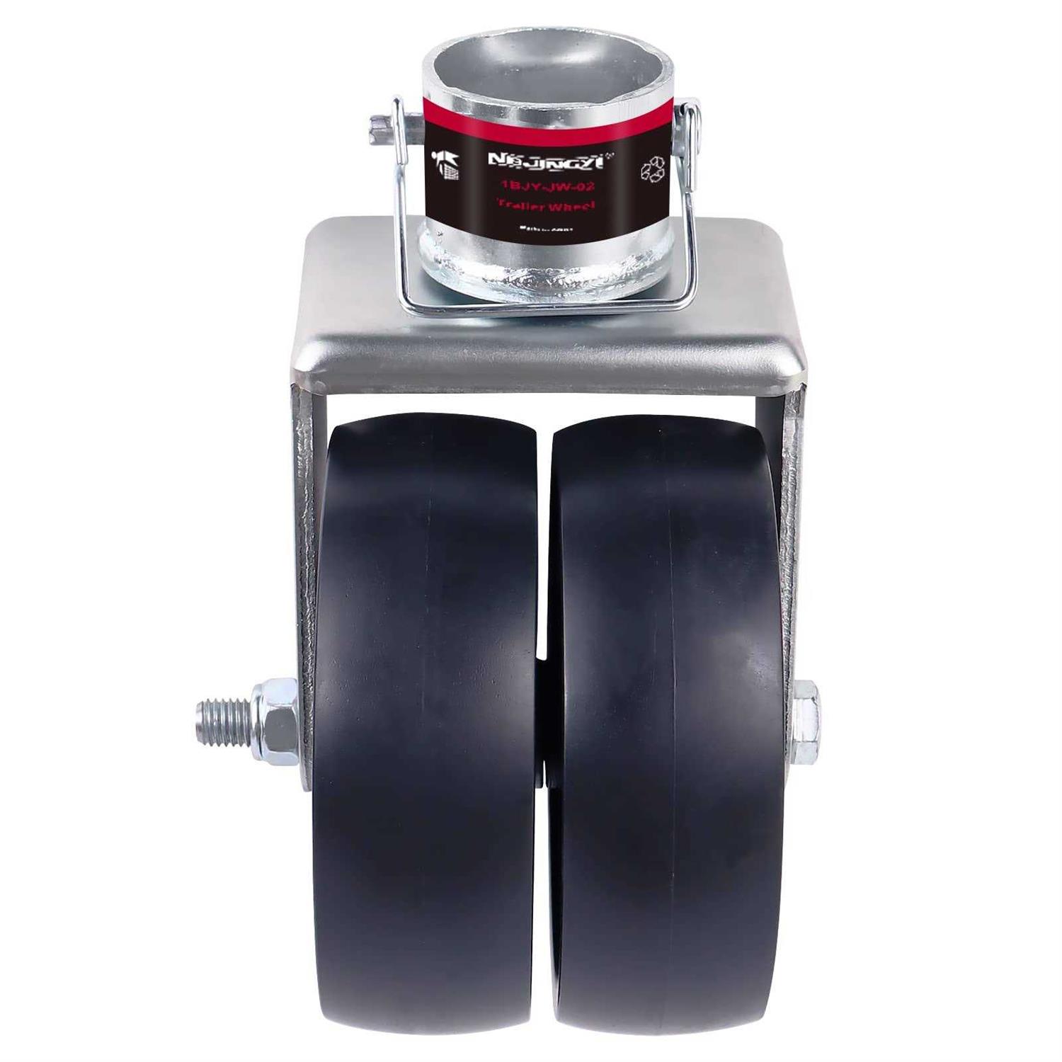 Nbjingyi 6 2000lbs Dual Trailer Swirl Jack Caster Wheel With Pin fits Any Jack Better Soft Ground Roll - Cheap Fitting