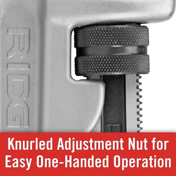 Ridgid 31115 Aluminum Straight Pipe Wrench - Cheap Fitting