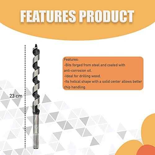 Mazmer Carpenters Bit Brace Hand Crank Drill with 12-Inch Swing Arm, Steel and Plastic Construction - Cheap Fitting