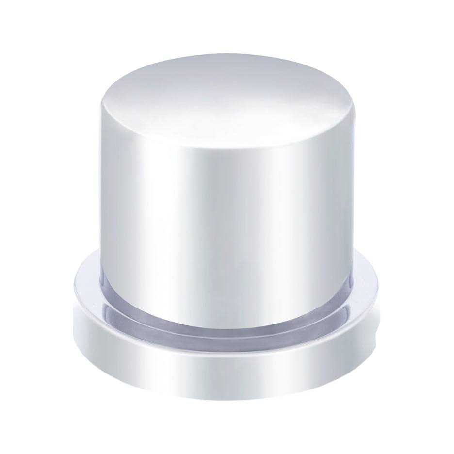 Chrome Plastic Flat Top Nut Cover	Chrome Plastic Flat Top Nut Cover - Cheap Fitting