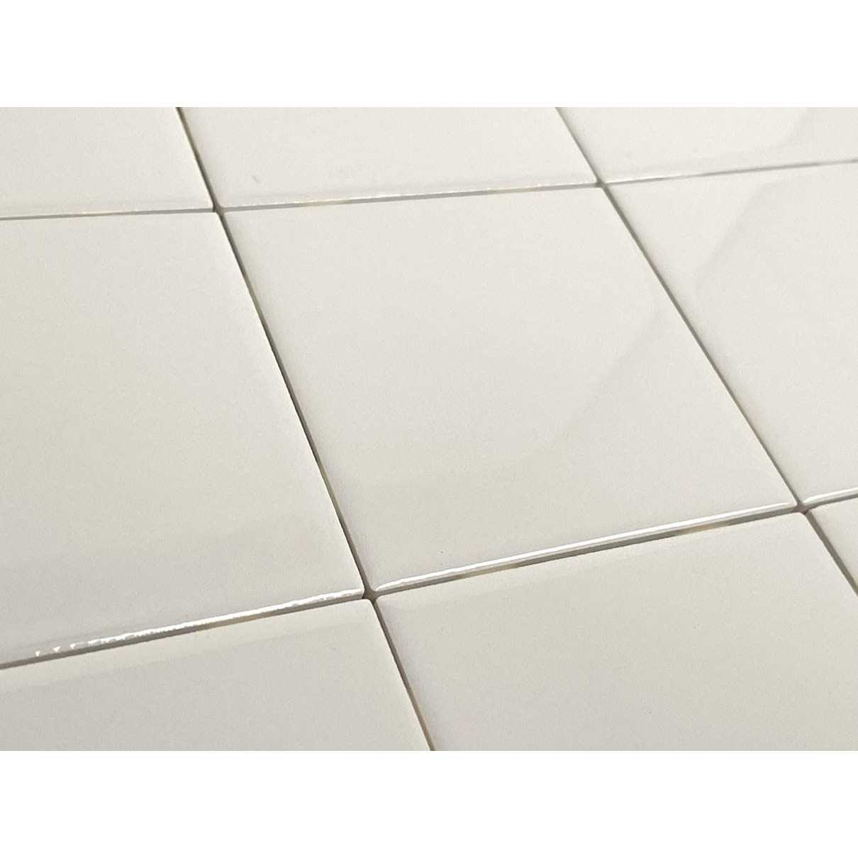 4 in Ceramic Tile 4.25 inch Gloss 4 1/4 Box of 10 Piece for Bathroom Wall and Kitchen Backsplash by Tenedos - Cheap Fitting