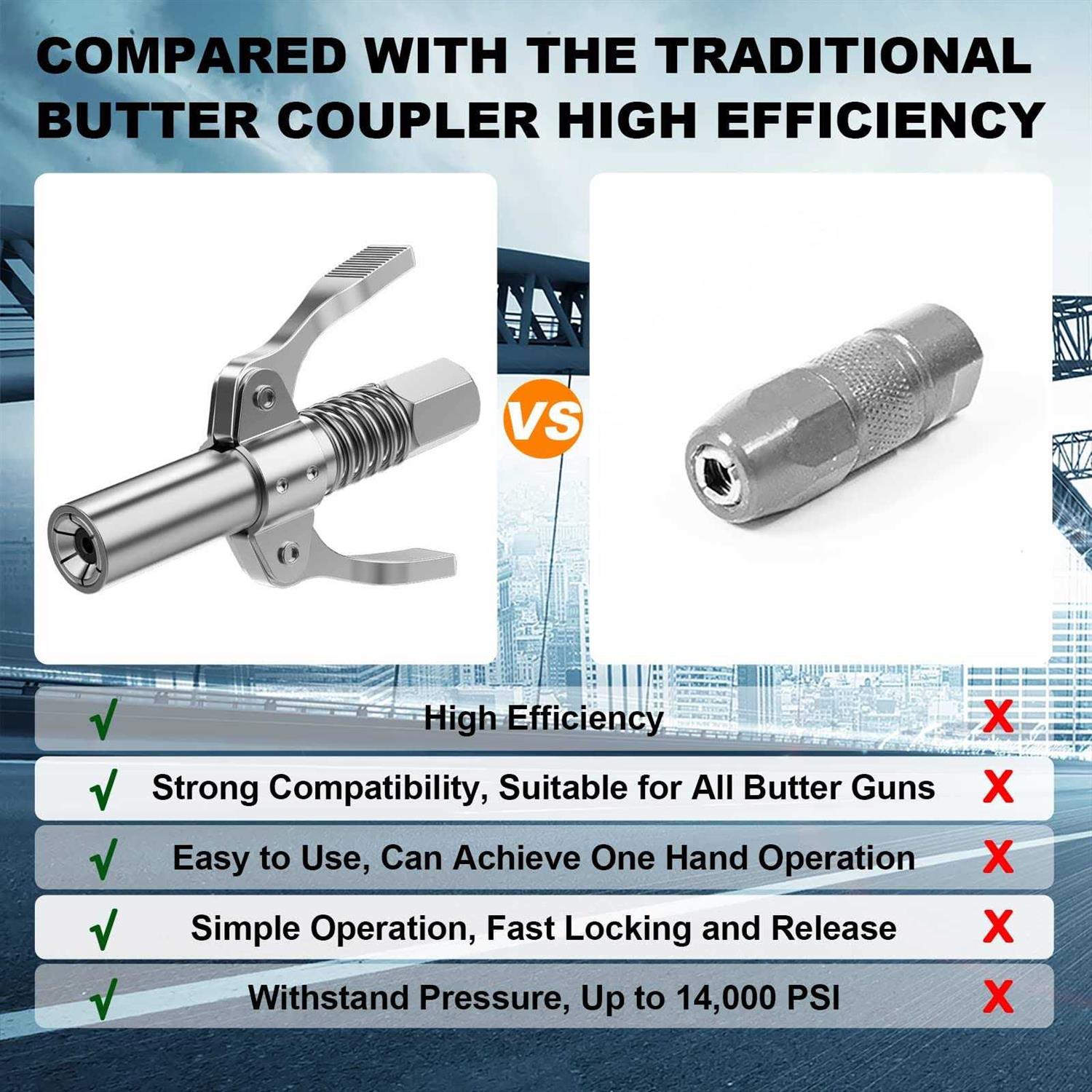 AKEOIL Grease Gun Coupler Grease Joint Fittings Grease Nozzle Fittings - Cheap Fitting