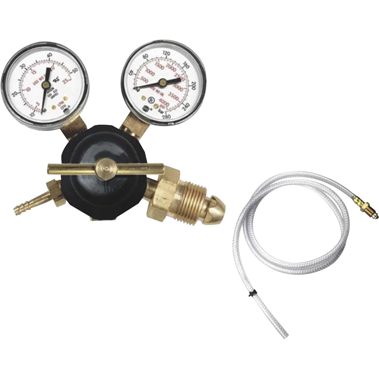 Hobart Flowgauge Regulator 10-50 SCFH w/Hose 770971 - Cheap Fitting