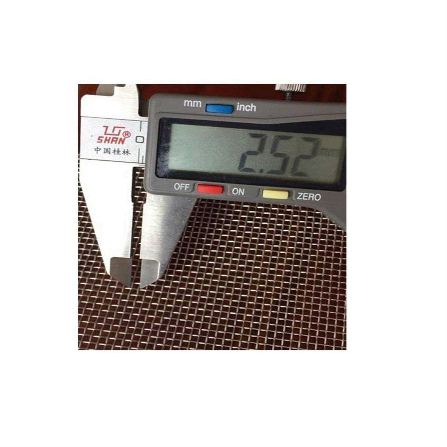 2 Pack Stainless Steel Woven Wire Mesh Metal Mesh Sheet Metal Security Screen Cabinets Mesh Sheet Window Screen Mesh Stainless Steel Fine Filter - Cheap Fitting