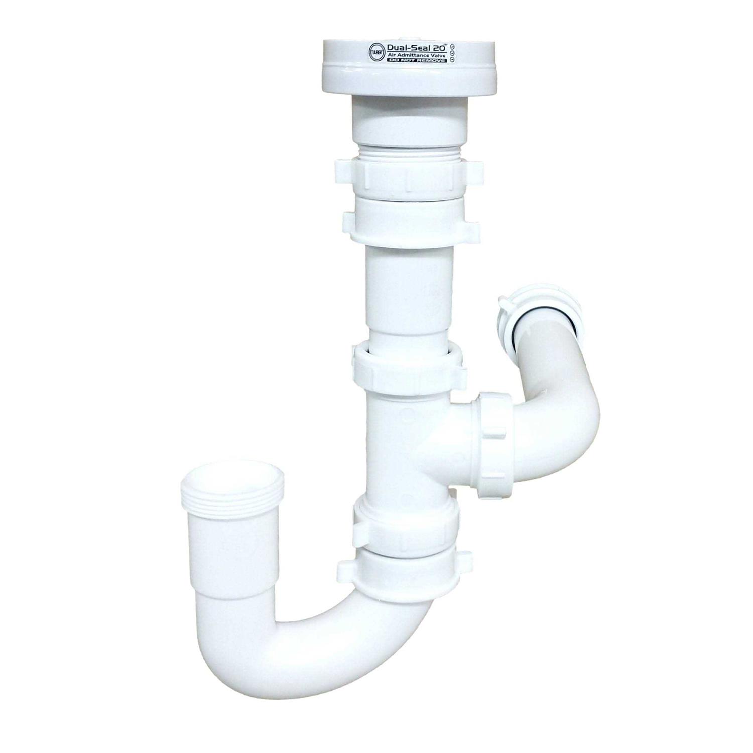 Air Admittance Valve Trap Assembly Kit with 1-1/2 inch Tuuber Vent 2x Superior Seal - Cheap Fitting