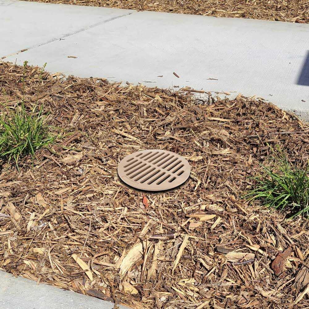 Premium USA Made Outdoor Round Flat Drain Grate Cover - Cheap Fitting