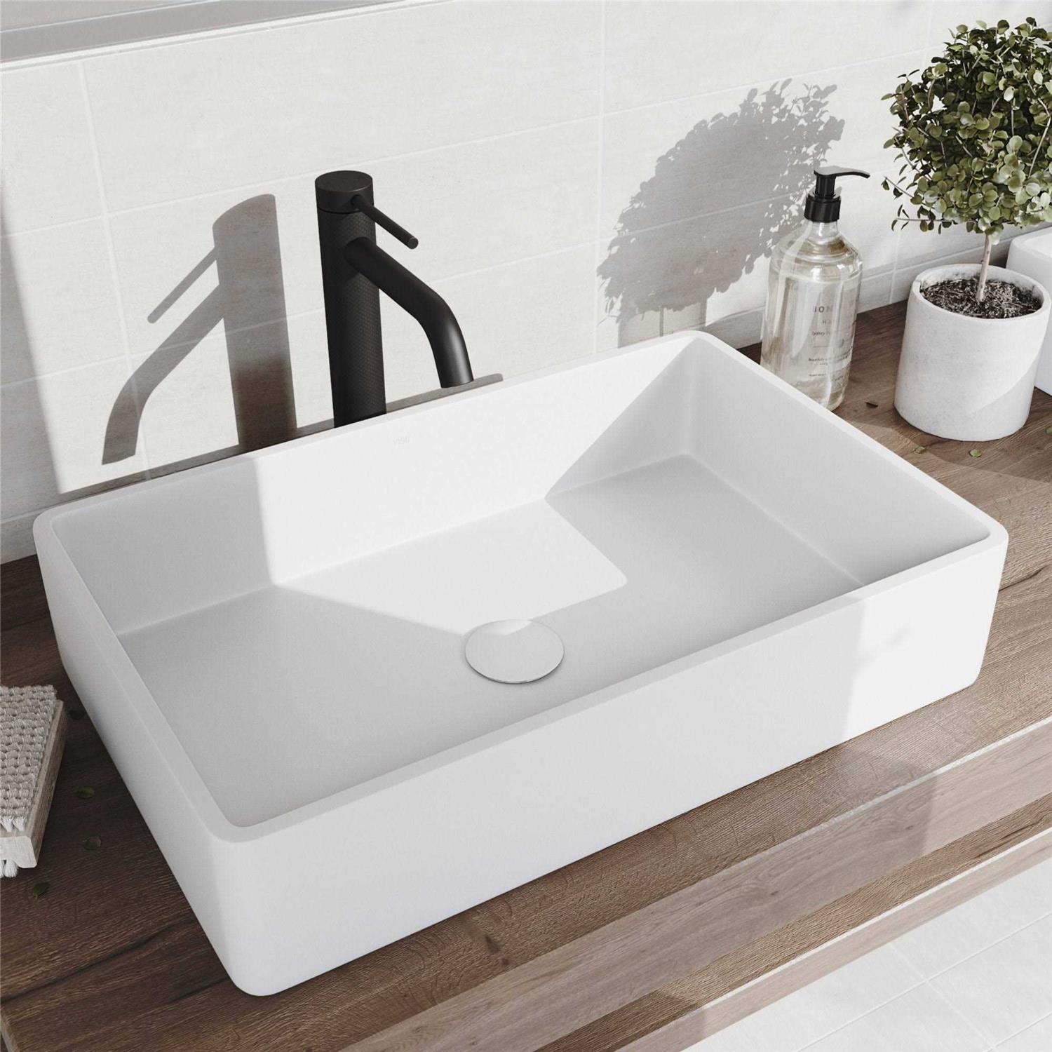 Vigo Vessel Bathroom Sink Pop-Up Drain and Mounting Ring - Cheap Fitting