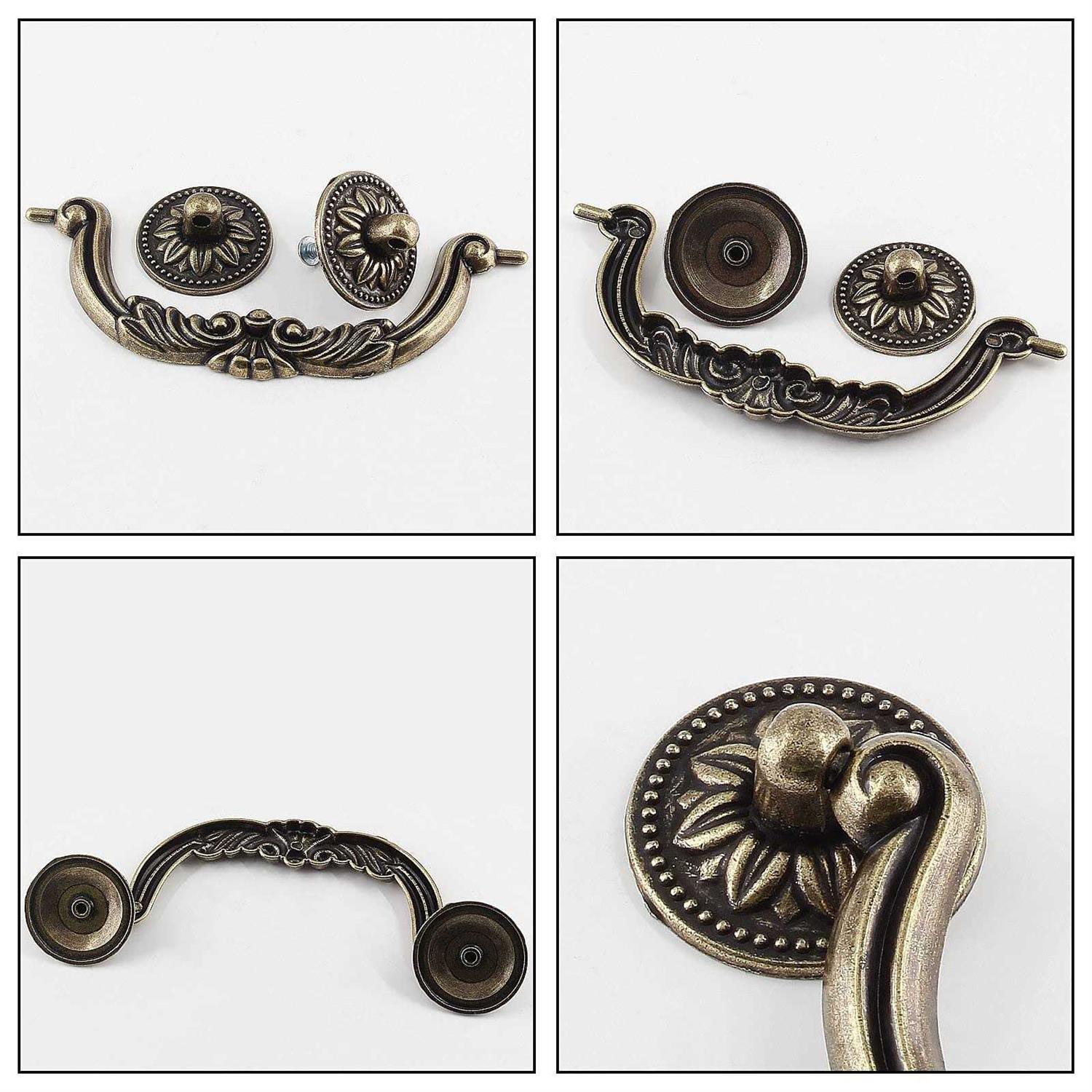 jersvimc 10 piece drop drawer handles 5 Inch hole centers - Cheap Fitting