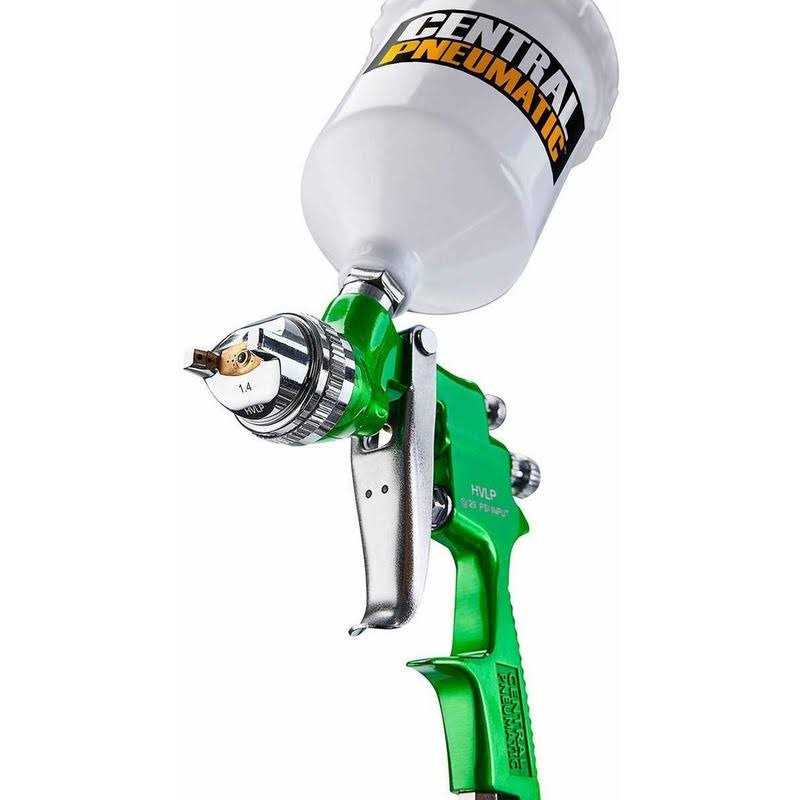 Central Pneumatic 20 oz. HVLP Gravity Feed Spray Gun - Cheap Fitting