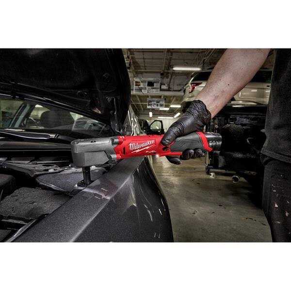 Milwaukee M12 FUEL 12V Lithium-Ion Brushless Cordless 1/2 in. Right Angle Impact Wrench Ah Battery Pack - Cheap Fitting