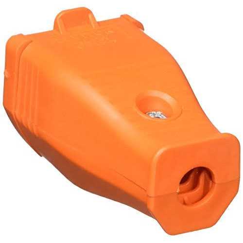Leviton Orange Hinged Grounding Cord Connector 3W102-OR - Cheap Fitting