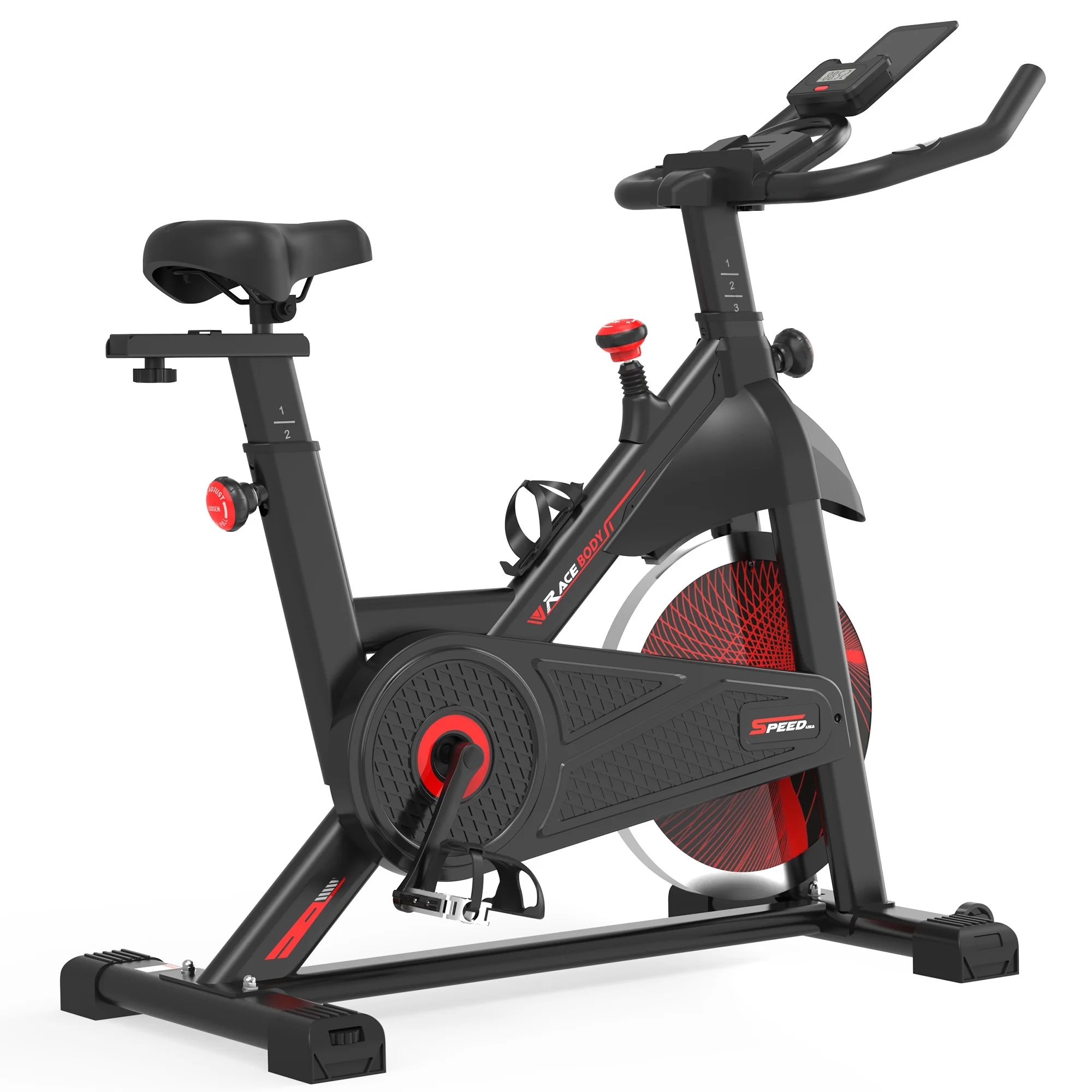 Aukfa Exercise Bike, Magnetic Resistance/Brake Pad Indoor Cycling Bike Stationary for Home Gym Workout - Cheap Fitting