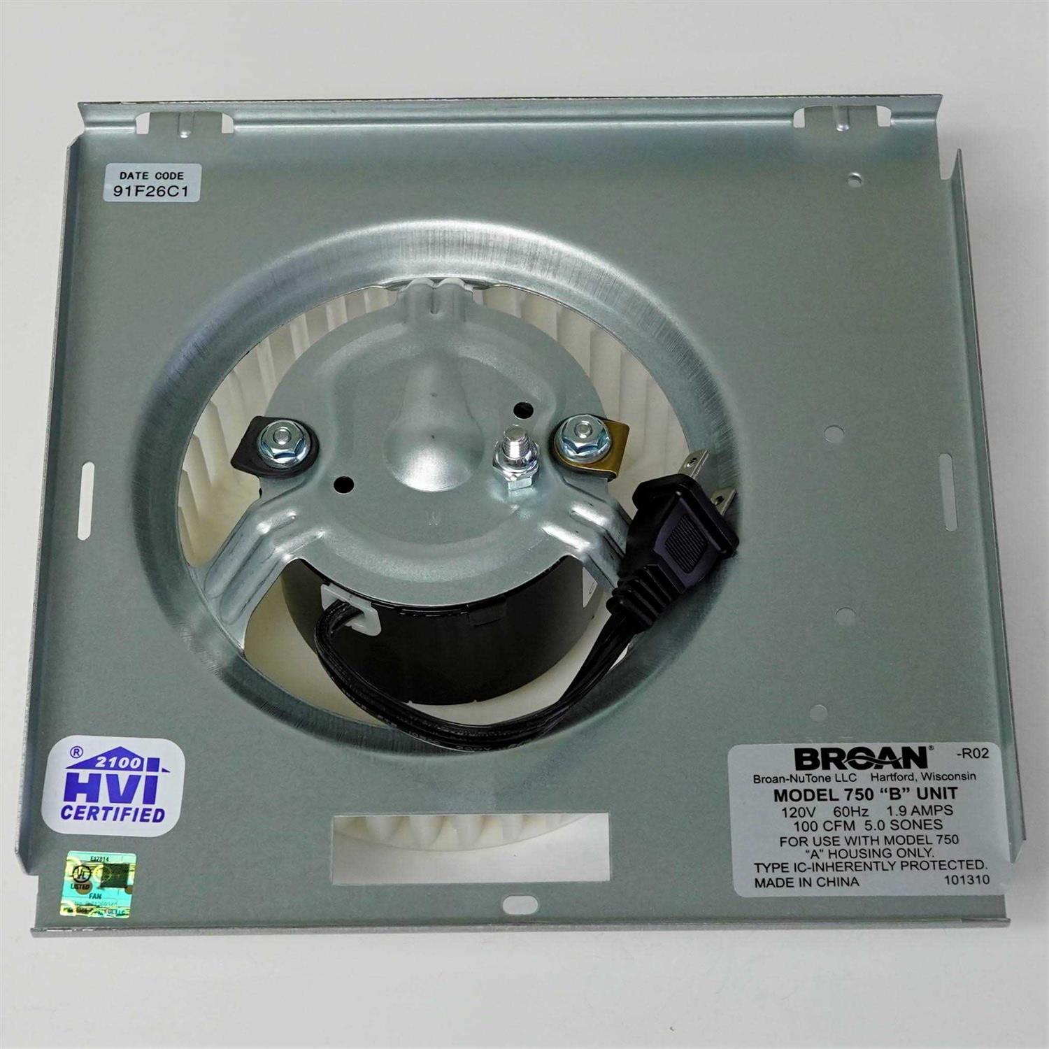 Broan Nutone Motor Blower Wheel for Model 750 B S97017703 - Cheap Fitting