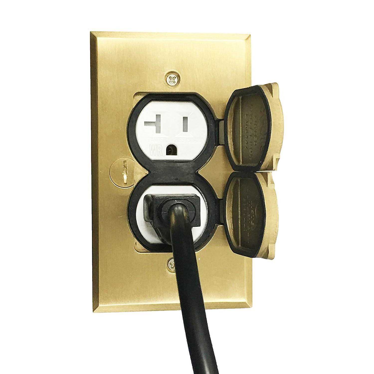 Enerlites Flip Lid Cover Floor Box kit 1-Gang Cover - Cheap Fitting