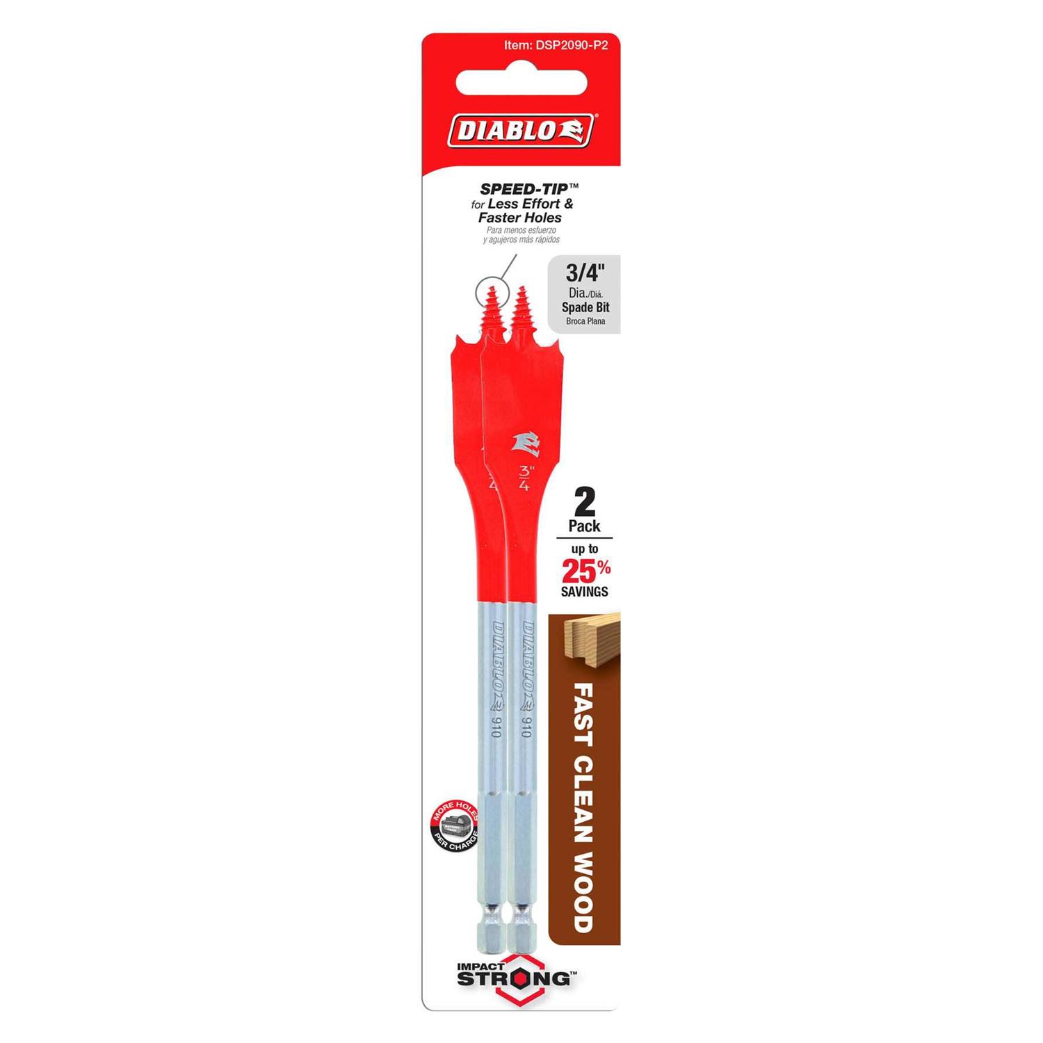 Diablo 1 in. x 6 in. SPEEDemon Spade Bit - Cheap Fitting