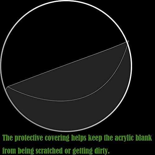 2 Pcs 8 Inch Clear Acrylic Circles Blanks Acrylic Discs Transparent Pl - Cheap Fitting