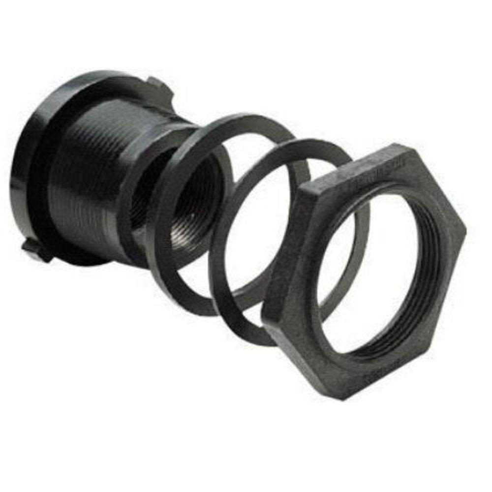 Norwesco 2 Double Threaded Polypropylene Bulkhead Fitting - Cheap Fitting