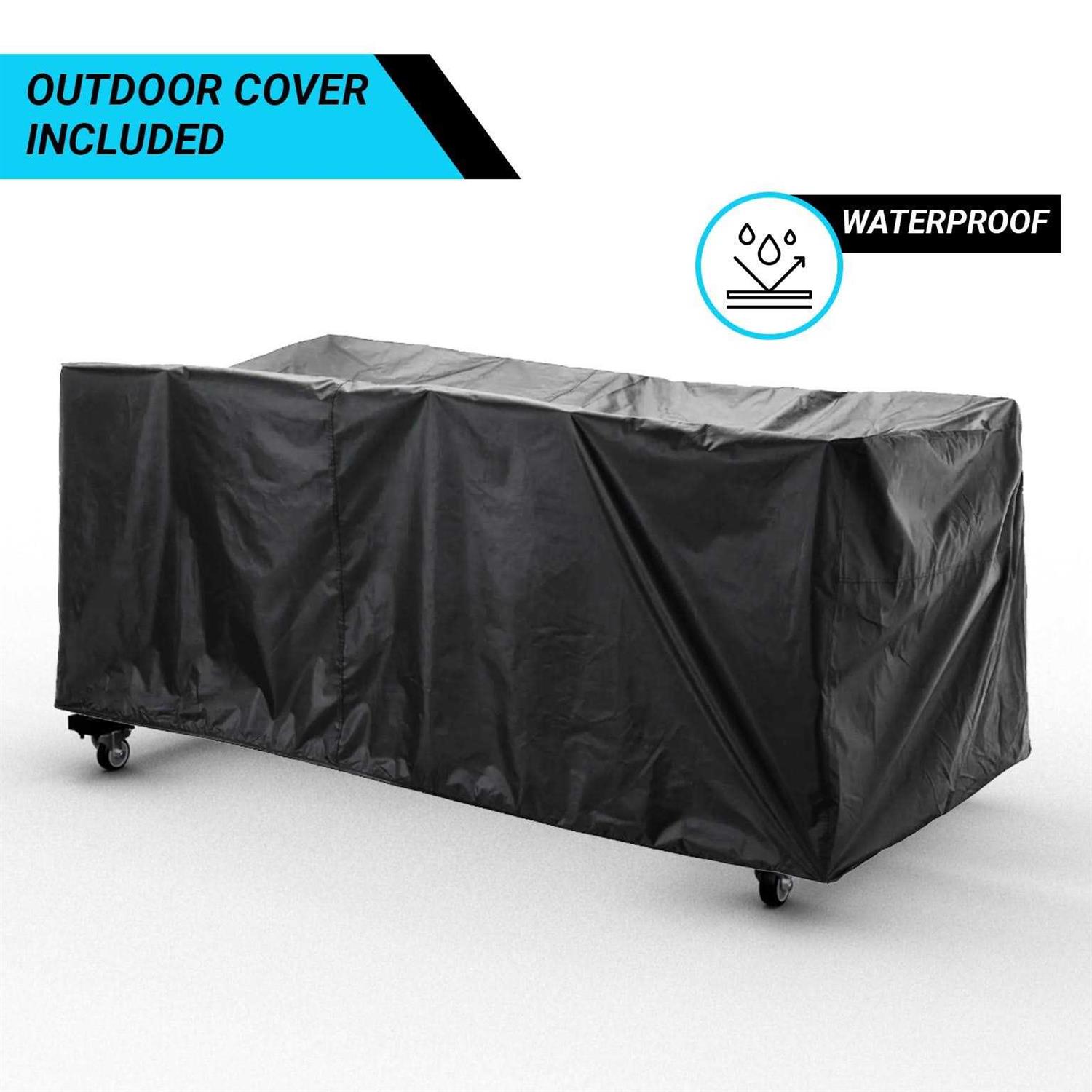 Flash Furniture Hawkins Heavy Duty Folding Table & Chairs Mobile Cart-Locking Wheels QIN - Cheap Fitting