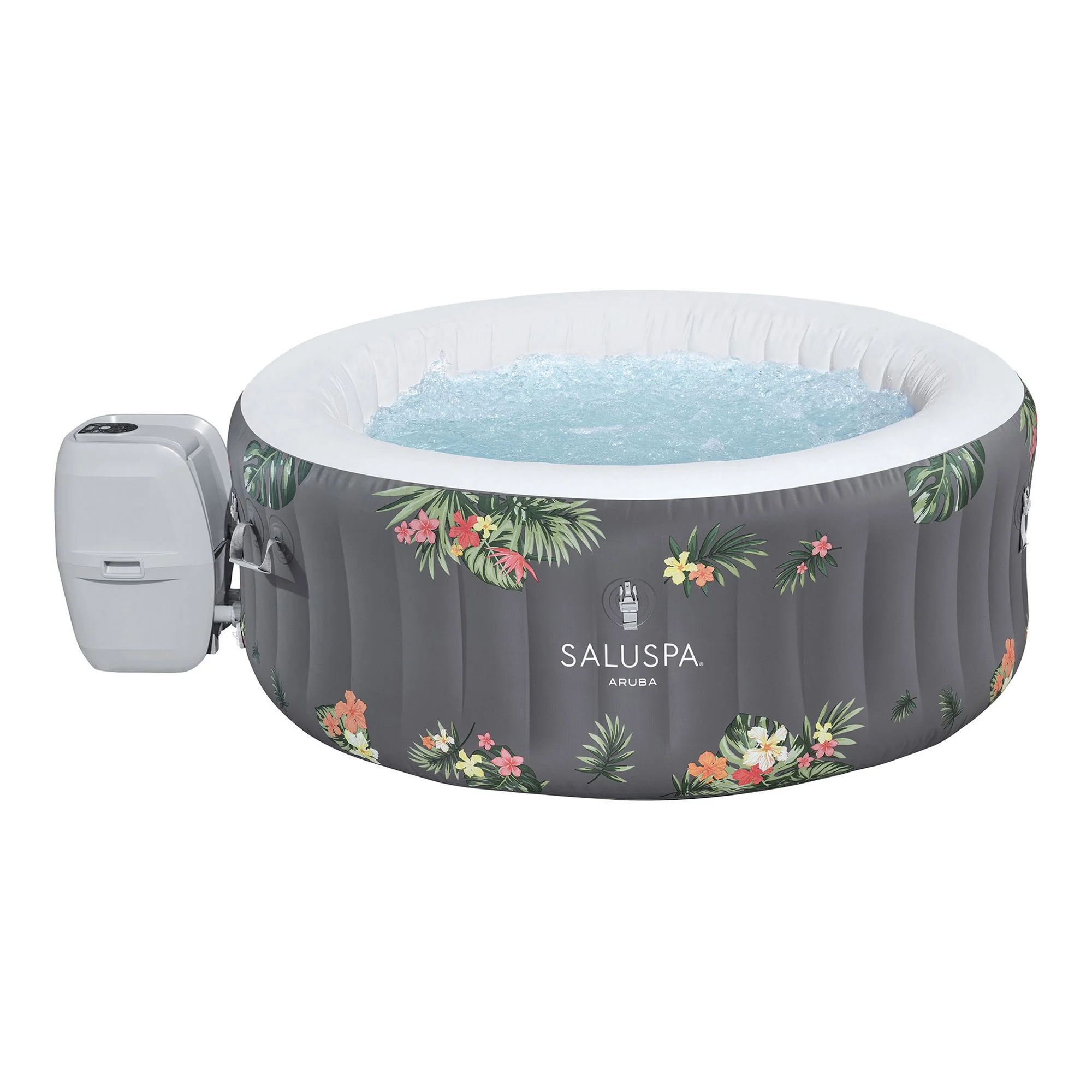 Bestway SaluSpa Aruba AirJet Inflatable Hot Tub w/ EnergySense Cover, Grey - Cheap Fitting