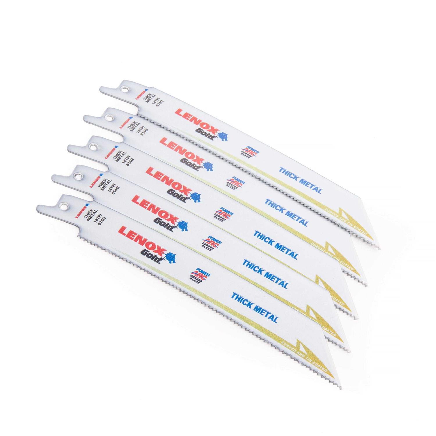 Lenox Gold Reciprocating Saw Blade Bi-Metal 21067614GR - Cheap Fitting