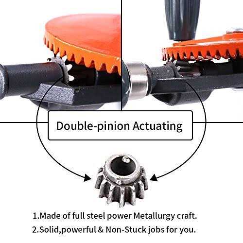 Swpeet Powerful Speedy Hand Drill 1/4-Inch Capacity with 13Pcs Drill Bit Set - Cheap Fitting