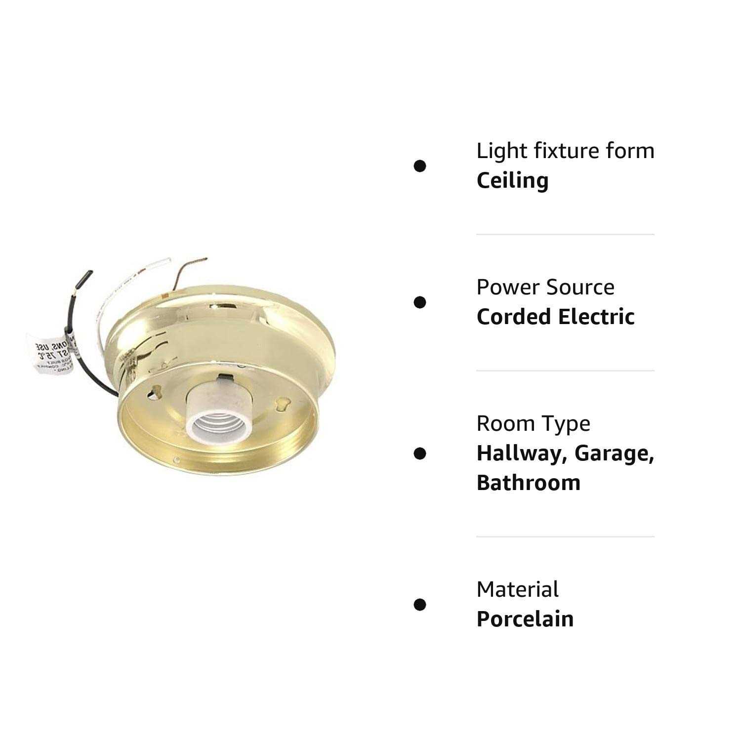 B&P Lamp Wired Fixture Holder - Cheap Fitting