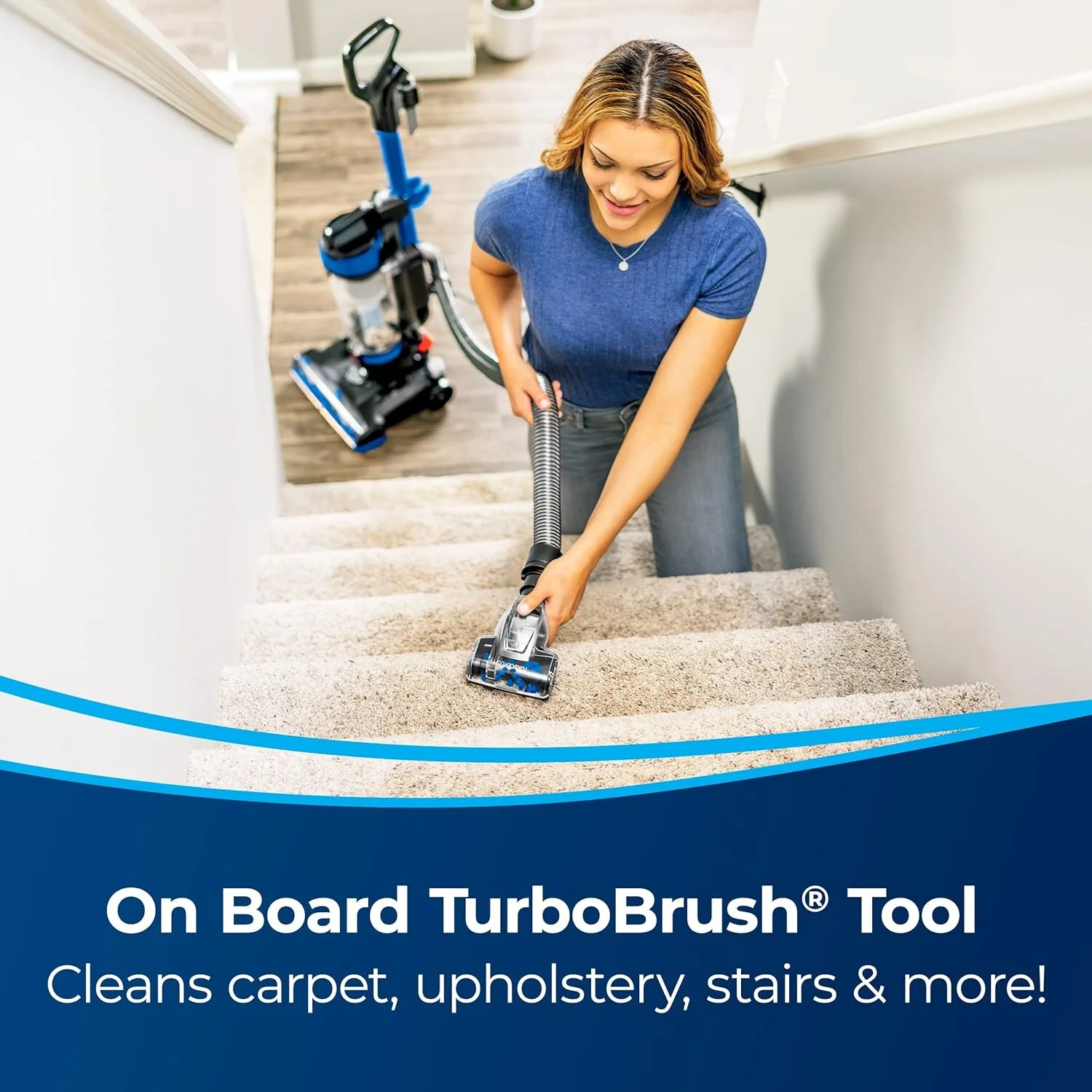 BISSELL CleanView Upright Bagless Vacuum Cleaner with Active Wand, 3536 (Black/Cobalt Blue) - Cheap Fitting