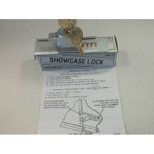 tdk-7 Stick-on Showcase Lock - Cheap Fitting