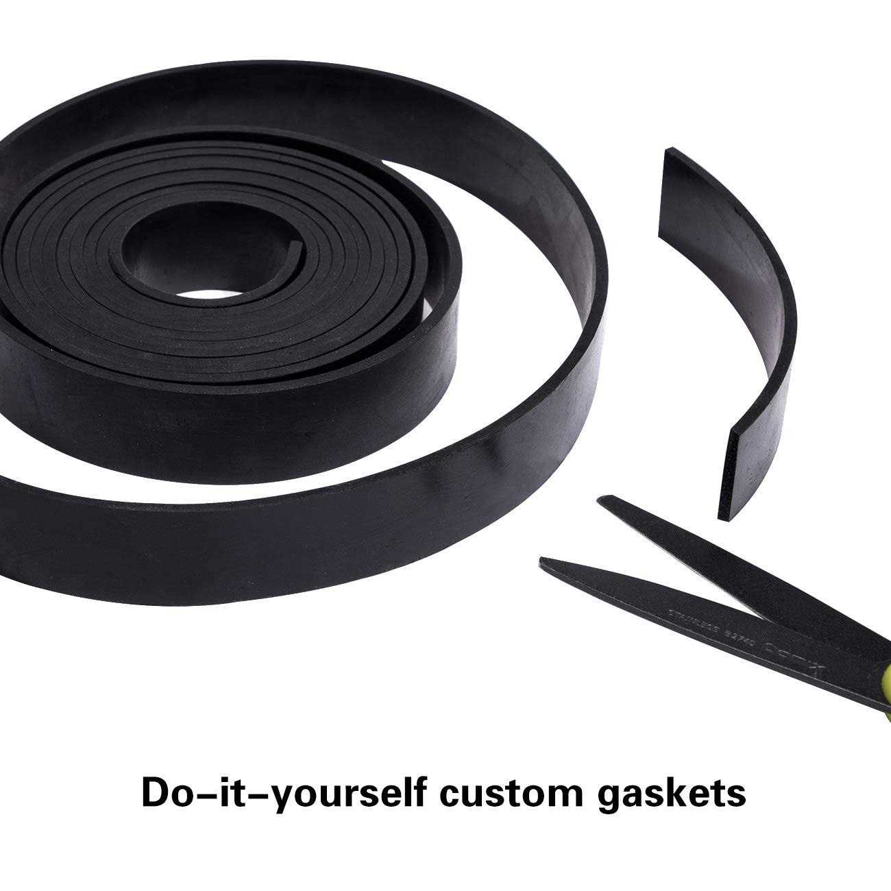 TORRAMI Neoprene Rubber Sheet Roll Thick x Wide x Long for DIY Gaskets - Cheap Fitting