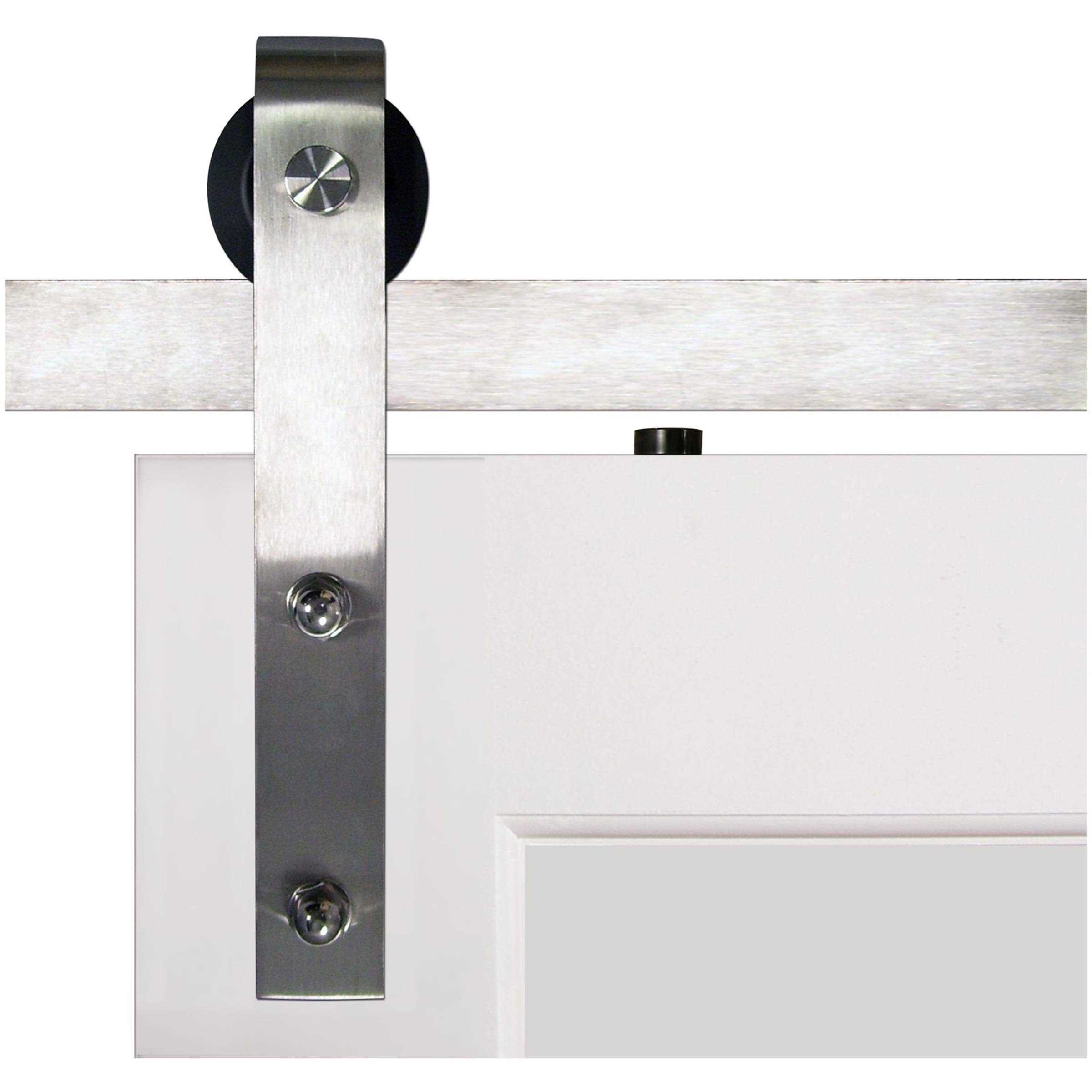 Spectrum Bent Strap Standard Single Barn Door Hardware Kit Renin Finish - Cheap Fitting