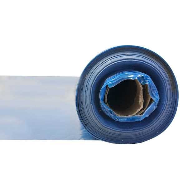 Proteco 100 sq. ft. 3-15/16 ft. x 25-7/16 ft. x 6mil Blue Polyethylene Moisture Barrier and Vapor Barrier underlayment - Cheap Fitting