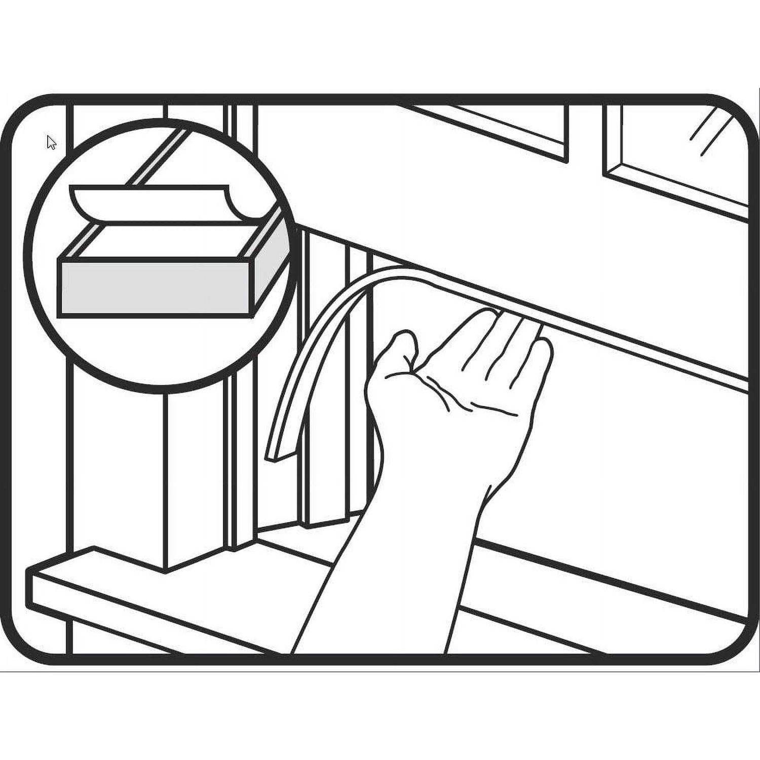 M-D 3/16 x 3/8 x 17 Foam Tape 02253 - Cheap Fitting