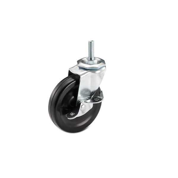 TRINITY 4 in. H x 1 in. D Swivel Wheel Set of - Cheap Fitting