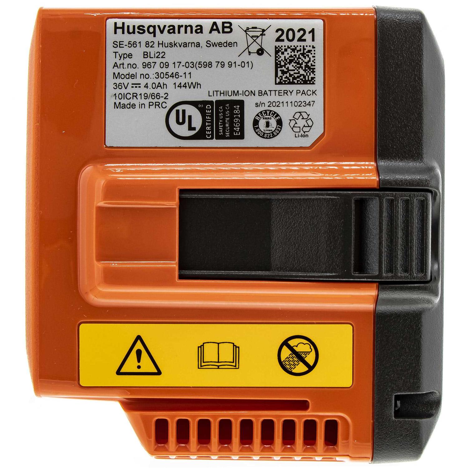Husqvarna BLi22 36V 4Ah Li-Ion Battery 967091703 - Cheap Fitting