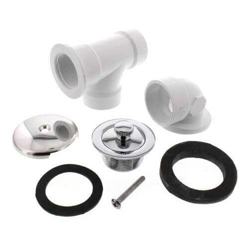 Jones Stephens B07001 Chrome Plated One-Hole Lift and Turn Bath - Cheap Fitting