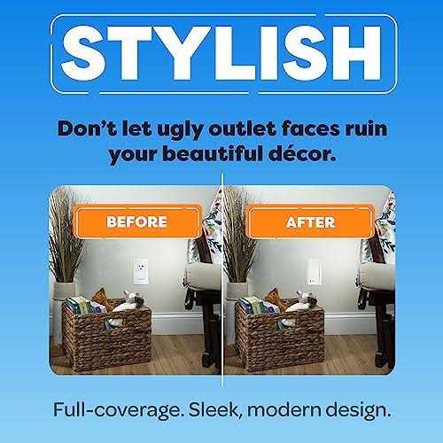 Child Resistant Outlet Cover Duplex Standard Wall Plate Sliding Door that Locks - Cheap Fitting