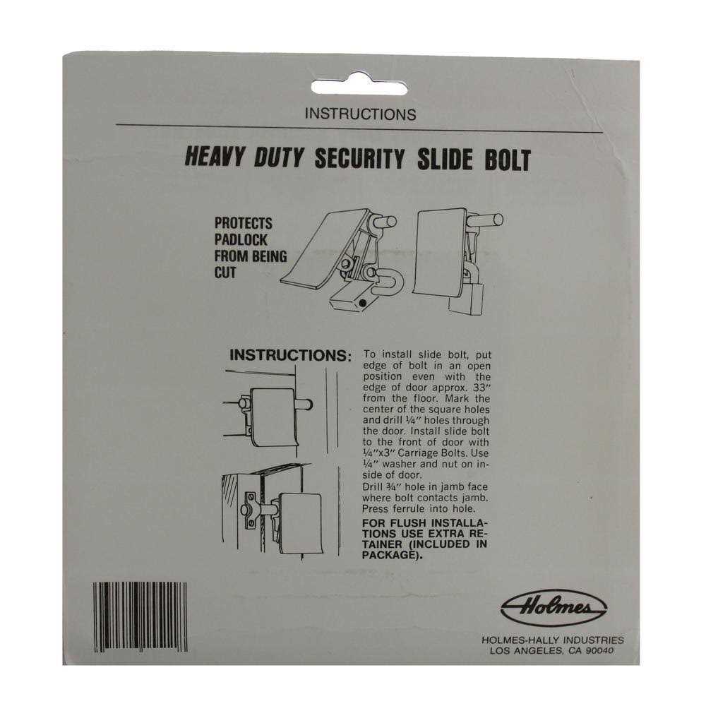 E900 Hardware SSL-1P Garage Door Security Slide-Bolt Lock - Cheap Fitting