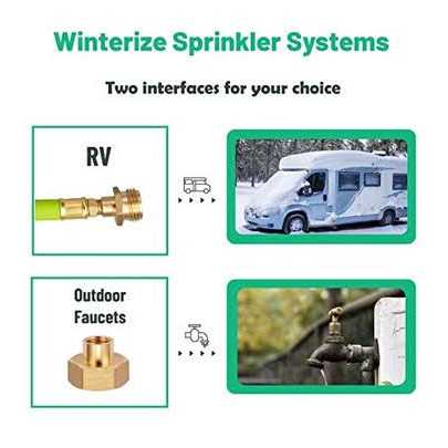 Minimprover Lead -free Brass 169′ Winterize Sprinkler System Rv Motorhome Boat Camper and Travel Trailer - Cheap Fitting