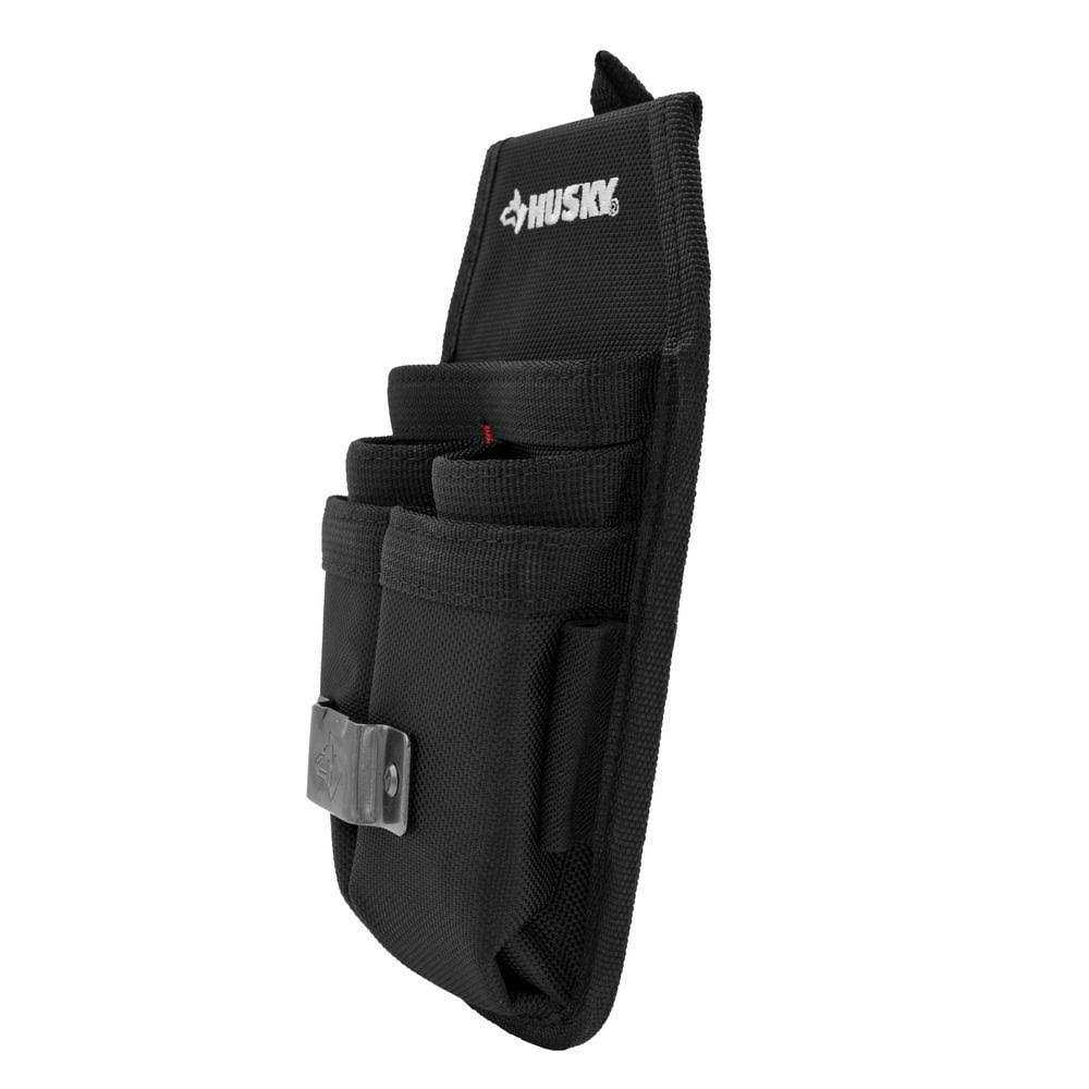 Husky 5 in. 5-Pocket Black Four Barrel Tool Belt Pouch - Cheap Fitting