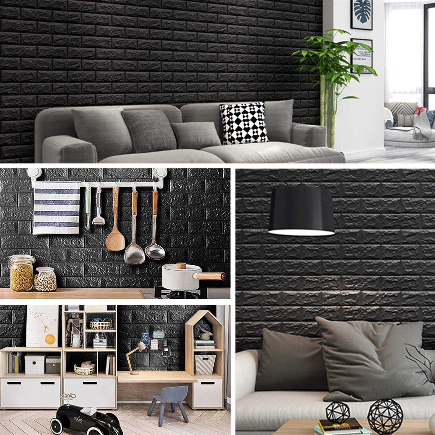Sodeno 10 PCS 3D Wall Panels 14.5 sq.feet Coverage - Cheap Fitting