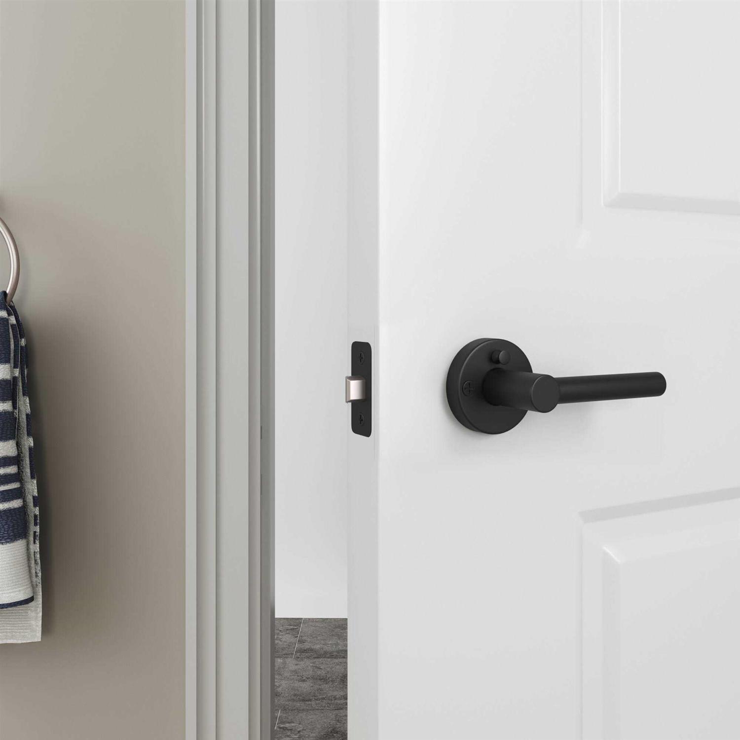 Miseno Elkton Round Rod Privacy Door Lever Set - Cheap Fitting